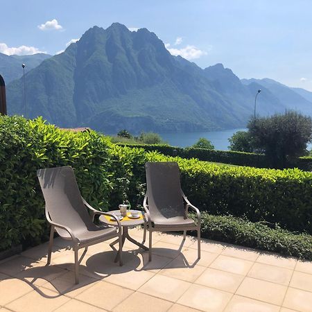 Irina'S House With View On Like And Swimming Pool Apartment Riva di Solto Exterior photo